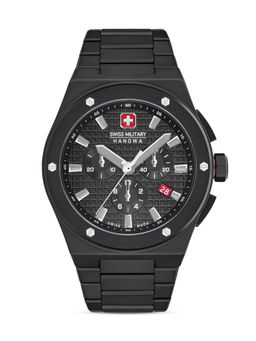 Swiss Military Hanowa - Sidewinder Ceramic Black Dial Chronograph Watch for Men - SMWGI0002280