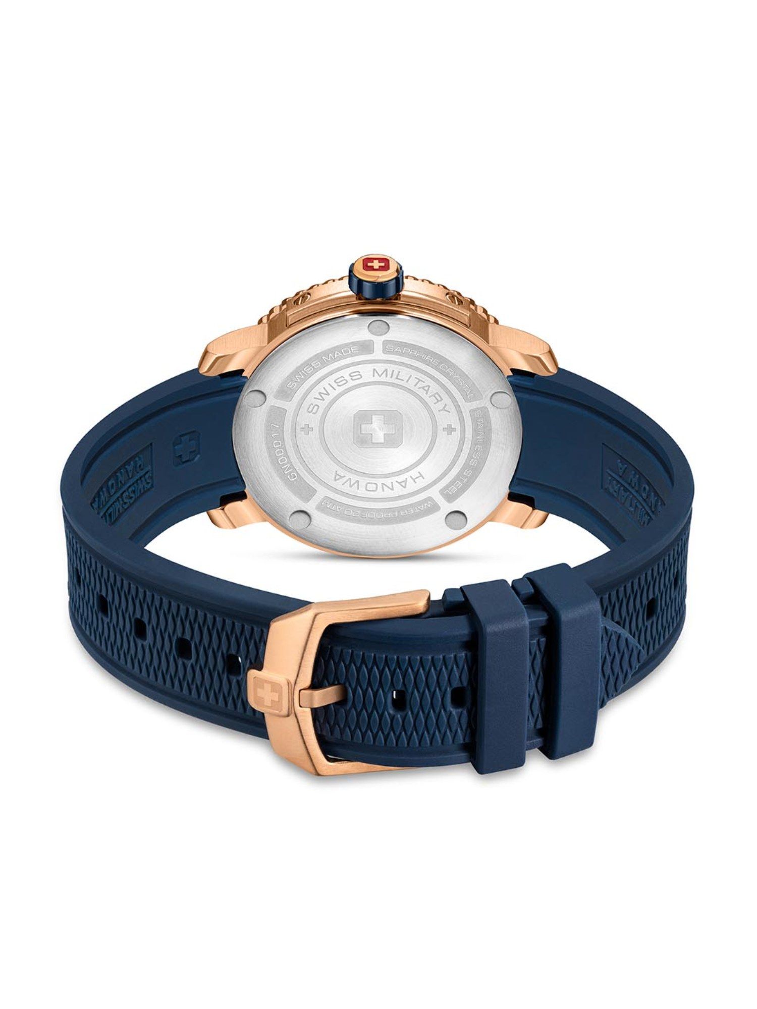 Buy Swiss Military Hanowa Black Marlin Blue Dial Analog Watch for