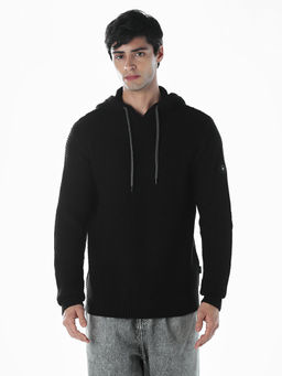 Jack & Jones - Black Solid Acrylic Blend Regular Sweater