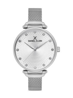 Daniel Klein - Silver Color MESH BAND Watch for Women DK.1.13188-1