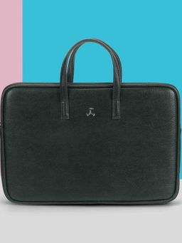 Mochi - Women Green Casual Soft Body Solid Laptop Bag