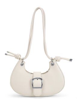 Mochi - Women Off White Casual Solid Shoulder Bag