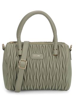 Mochi - Women Green Casual Solid Handbag with Detachable Strap