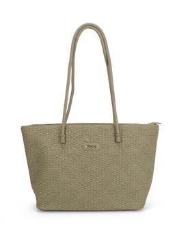 Mochi - Women Green Casual Solid Tote Bag
