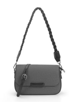 Metro - Women Grey Casual Solid Sling Bag with Detachable Strap