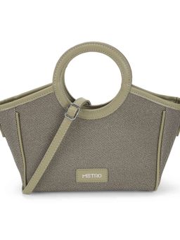 Metro - Women Green Casual Solid Satchel with Detachable Strap