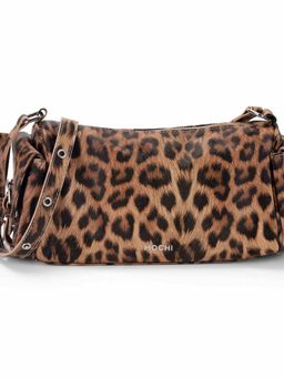 Mochi - Women Brown Casual Printed Duffle with Detachable Strap