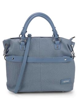 Metro - Women Blue Casual Solid Shoulder Bag with Detachable Strap