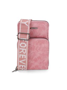 Walkway - Women Pink Synthetic Travel Wallet with Detachable Strap