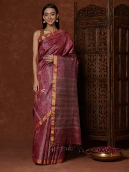 Fabindia - Silk Woven Ikat Sari