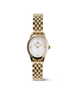 Daniel Wellington - Women Oval Mini White Oval Dial Analogue Watch - DW00100803K (M)