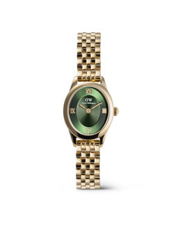 Daniel Wellington - Women Oval Mini Green Oval Dial Analogue Watch - DW00100804K (M)