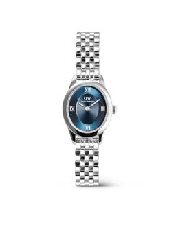 Daniel Wellington - Women Oval Mini Blue Oval Dial Analogue Watch - DW00100807K (M)