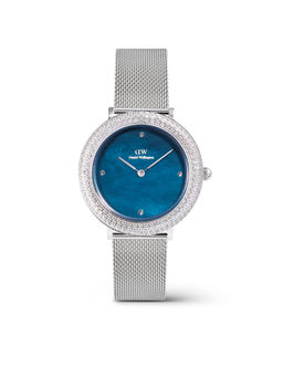 Daniel Wellington - Women Crystal Bezel Blue Round Dial Analogue Watch - DW00100825K (M)