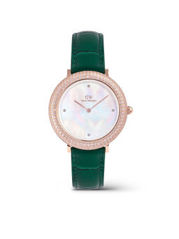 Daniel Wellington - Women Crystal Bezel White Round Dial Analogue Watch - DW00100826K (M)