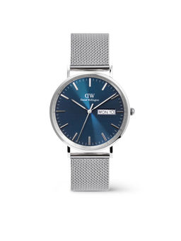 Daniel Wellington - Men Classic Extension Blue Round Dial Analogue Watch - DW00100833K (M)