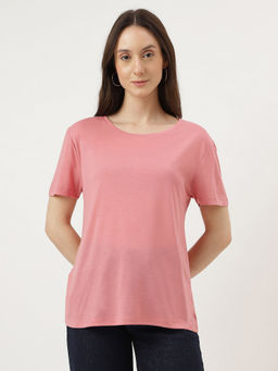 Marks & Spencer - Pink Relaxed Fit Crew Neck Tee