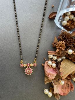 Digital Dress Room - Short Mangalsutra Ad Fancy Floral Design