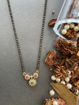 Digital Dress Room - Fancy Mangalsutra Ad Floral Pendant