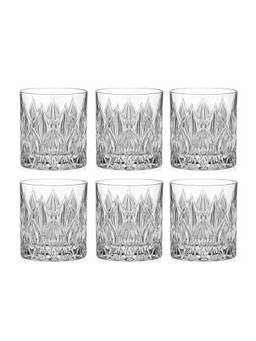 Crystal Bohemia - Premium Onion Whisky Glass Set (Pack of 6)