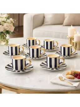 Momentz - Royal Blue Signature Porcelain 12 Pcs Tea Set