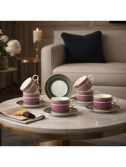 Momentz - Regalia Stripes 12Pcs Tea Set