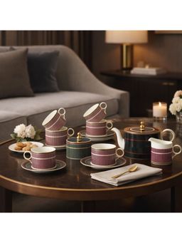Momentz - Regalia Stripes 17Pcs Tea Set
