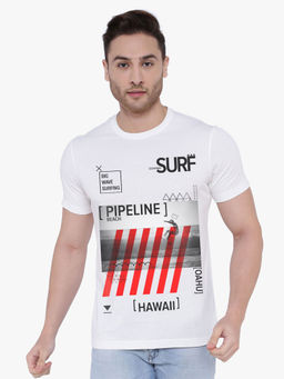 THREADCURRY - Hawai Surfs Creative Graphic Printed T-shirt For Men