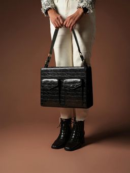 Theater - Women Clockwork Black Tote Bag