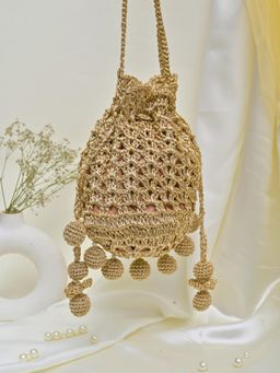 ITIHASIKALA - Dilruba Suvarna Jaal Potli Bag