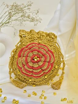 ITIHASIKALA - Dilruba Pushp Crochet Potli Bag