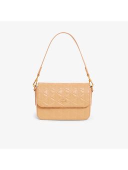 Lacoste - Maheki Embossed Leather Sling Bag With Detachable Strap