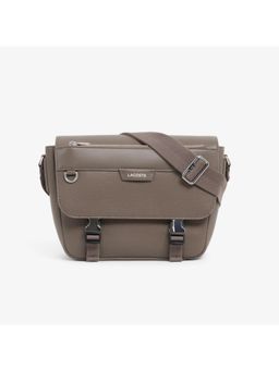 Lacoste - Ossian Flap Close Leather Satchel