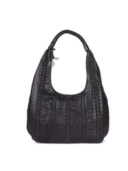 SILVIANO - St Michael Woven Leather Hobo Handbag