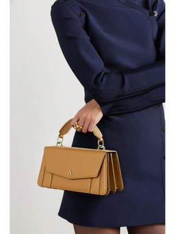 Akinna - Lia Top Handle Handbag with Detachable Strap - Tan