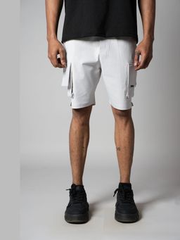 HOP HEAD - White Polyester Shorts