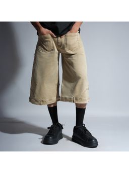 HOP HEAD - Khaki Cotton Shorts