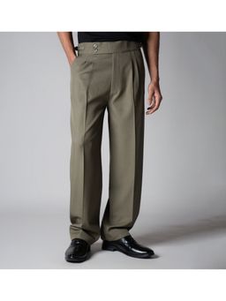 HOP HEAD - Sage Double Pleat Straight Fit Trouser