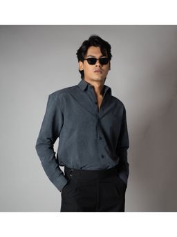 HOP HEAD - Grey Suede Textured Shirt