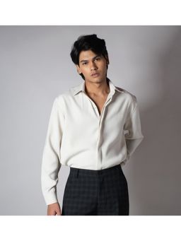 HOP HEAD - Ivory Blended Fabric Shirt