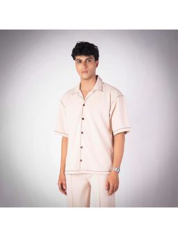 HOP HEAD - Ivory Cotton Blend Shirt