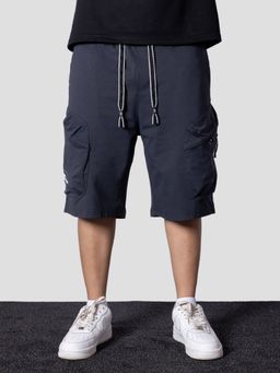 HOP HEAD - Charcoal Polyester Shorts