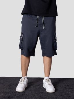 HOP HEAD - Charcoal Polyester Shorts