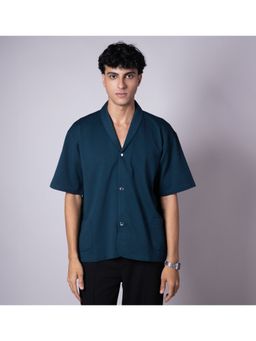HOP HEAD - Turquoise Cotton Blend Shirt