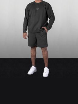 HOP HEAD - Hophead Black Solid Sweatshirt with Shorts