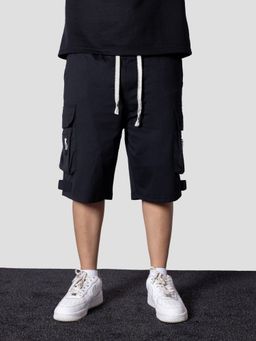 HOP HEAD - Black Polyester Shorts