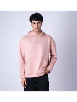 HOP HEAD - Men Pink Suede Solid Hoodie