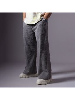 HOP HEAD - Grey Checkered Roofing Boot Cut Denim Pant
