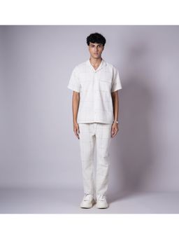 HOP HEAD - Hophead Men Ivory Linen Checks Co-Ord Set