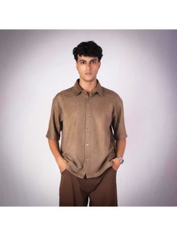 HOP HEAD - Brown Suede Shirt